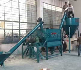 山東東(dong)營客戶膩子粉(fen)生産線實拍